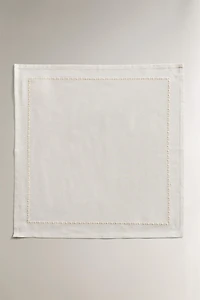 SET OF EMBROIDERED FLORAL INSERT NAPKINS (SET OF 2)