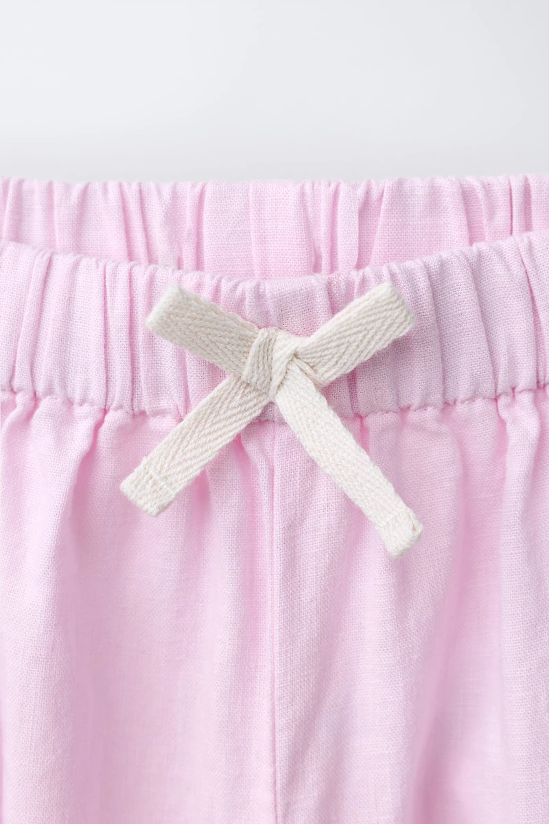 LINEN BLEND PANTS