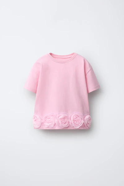FLORAL APPLIQUÉ T-SHIRT