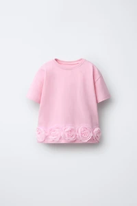 FLORAL APPLIQUÉ T-SHIRT