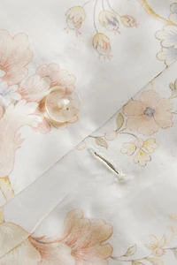 FLORAL PRINT SATEEN DUVET COVER