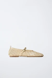 CUT-OUT BALLET FLATS