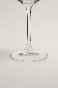 RAISED CRYSTALLINE WINE GLASS
