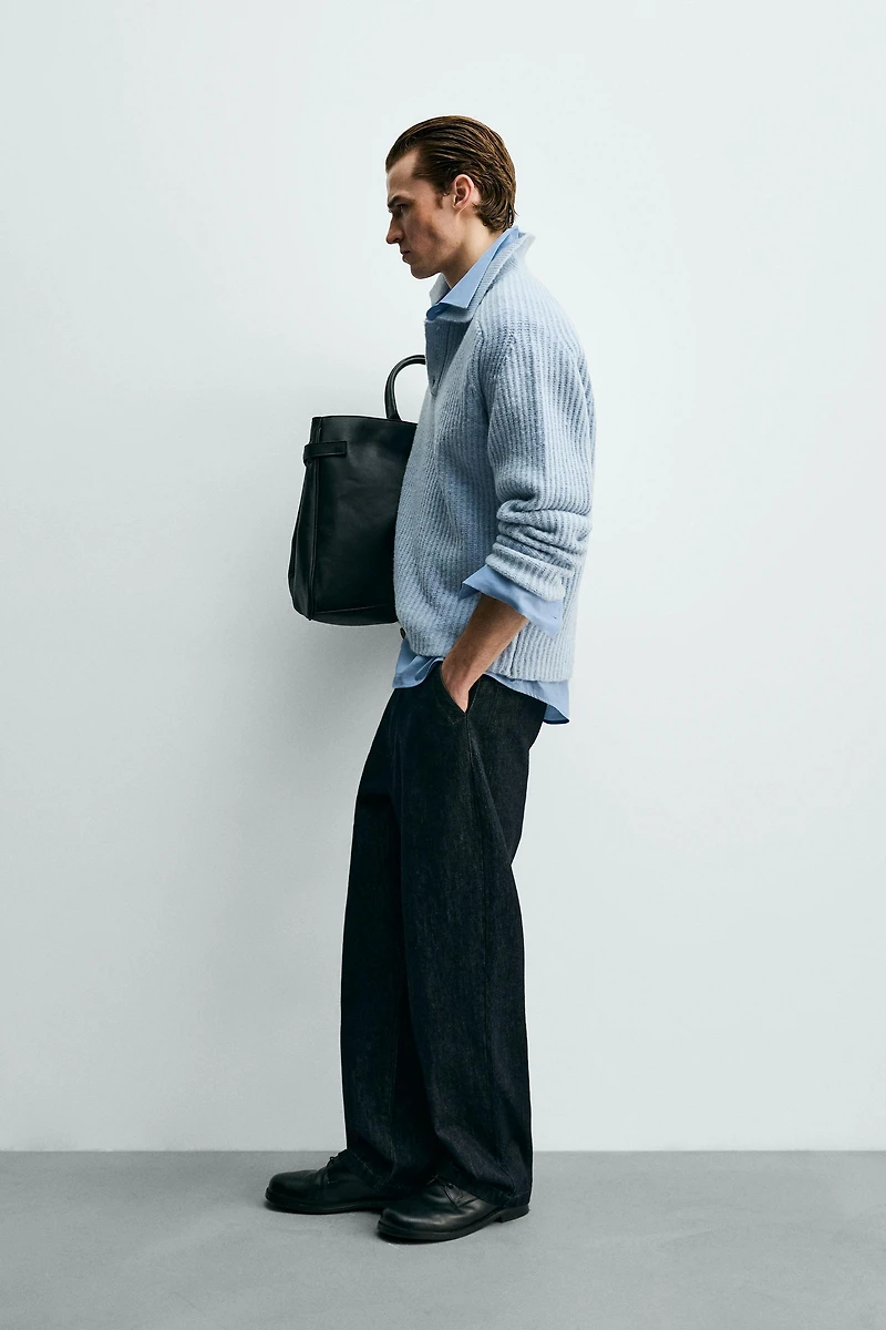 PEARL KNIT WOOL BLEND POLO SHIRT