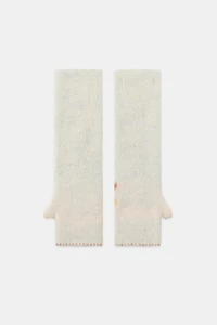 PRINTED KNIT MITTENS