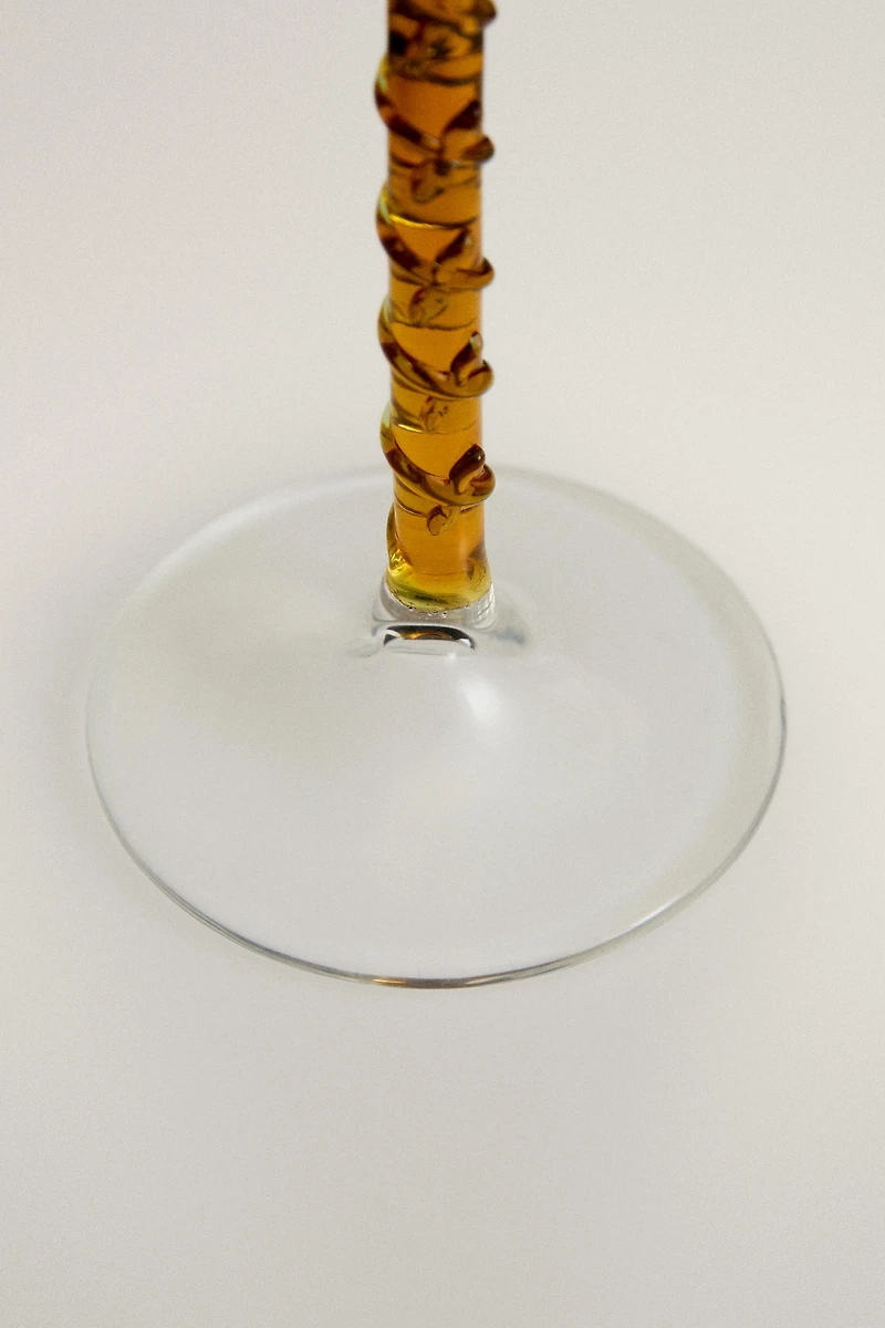 BOROSILICATE GLASS WITH COLOURED STEM