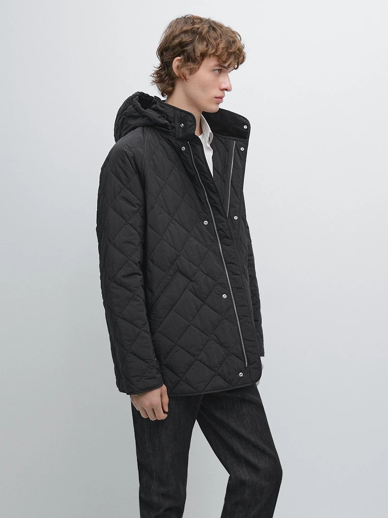 Water-repellent puffer jacket