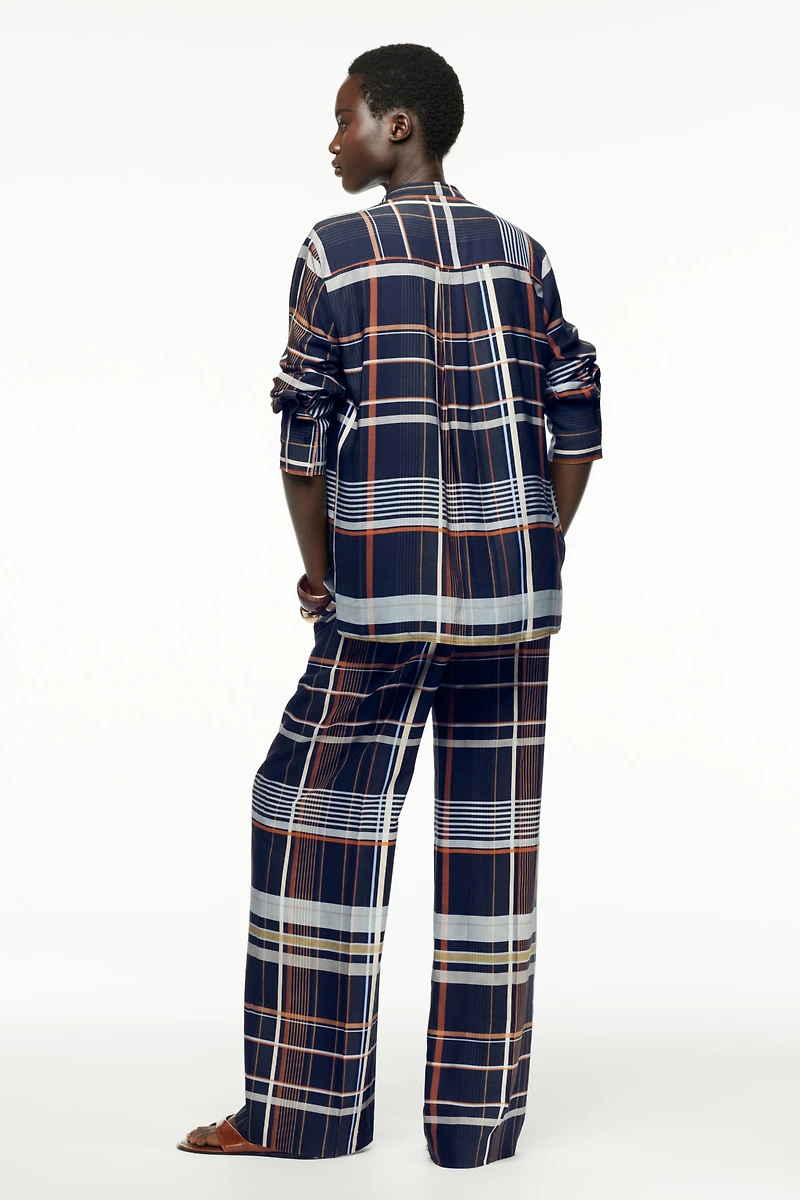 ZW COLLECTION PLAID POCKET SHIRT