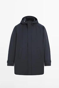 Parka longue à capuche