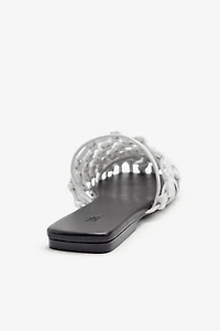 LIMITED EDITION BRAIDED LEATHER SLINGBACK SHOES