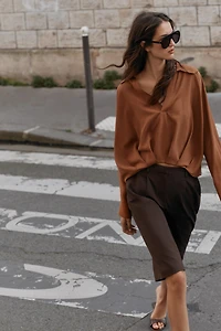 BALLOON HEM SHIRT