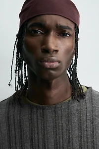 T-SHIRT EN MAILLE AJOURÉE