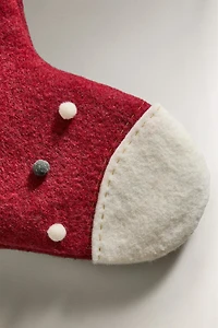 WOOL STOCKING CHRISTMAS DECORATION