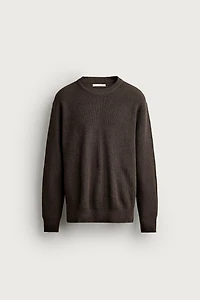 REGULAR FIT PURL KNIT JUMPER