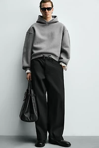 COMPACT BOXY FIT HOODIE SWEATSHIRT