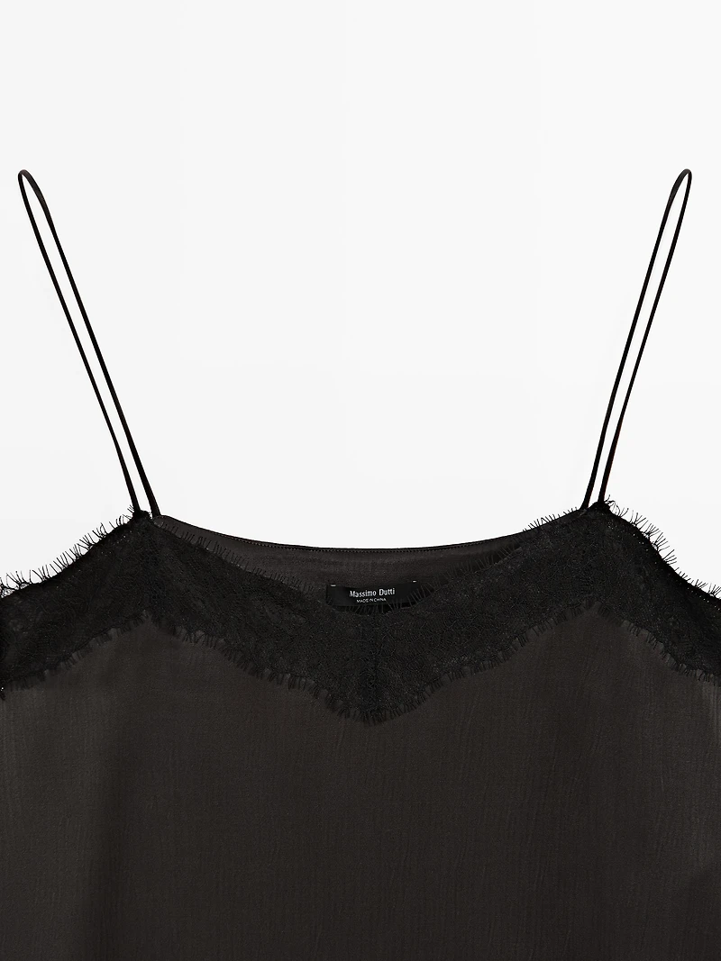 Camisole top with vent details