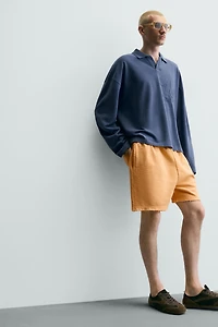 RELAXED FIT WASHED JOGGER SHORTS
