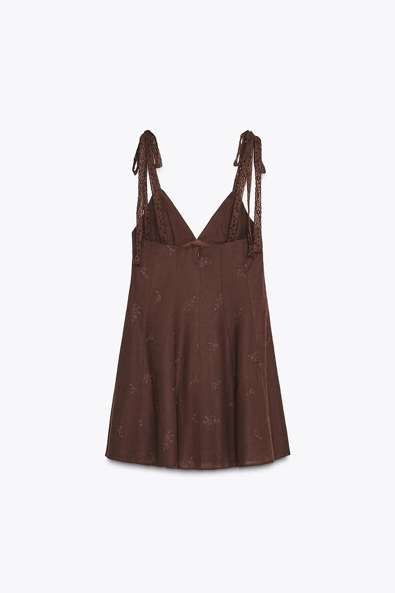 EMBROIDERED SHORT DRESS