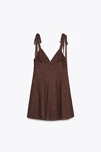 EMBROIDERED SHORT DRESS