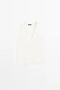 Flowing V-neckline top