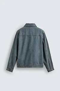 REGULAR FIT DENIM OVERSHIRT