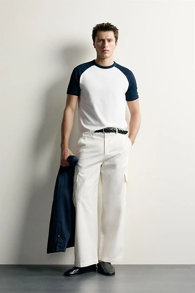 COLOR BLOCK RELAXED FIT T-SHIRT