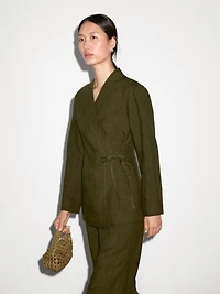 100% linen kimono