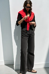 TRF HIGH WAIST WIDE LEG JEANS