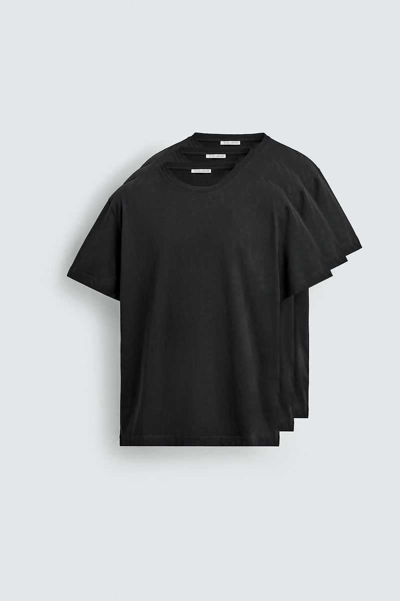 THREE-PACK OF BASIC MEDIUM WEIGHT T-SHIRTS /02