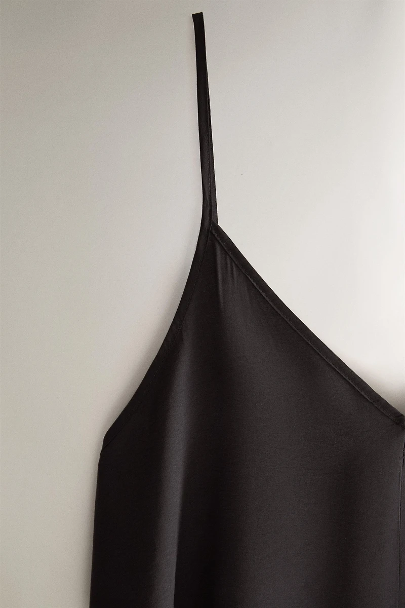 SATIN BEACH DRESS
