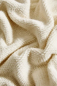 BATH TOWEL WITH RICE STITCH COLORED EDGE