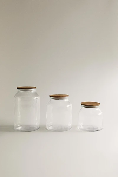 POT DE RANGEMENT VERRE ACACIA