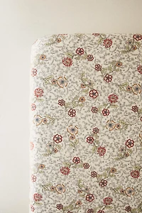 KIDS' FLORAL COTTON FITTED SHEET