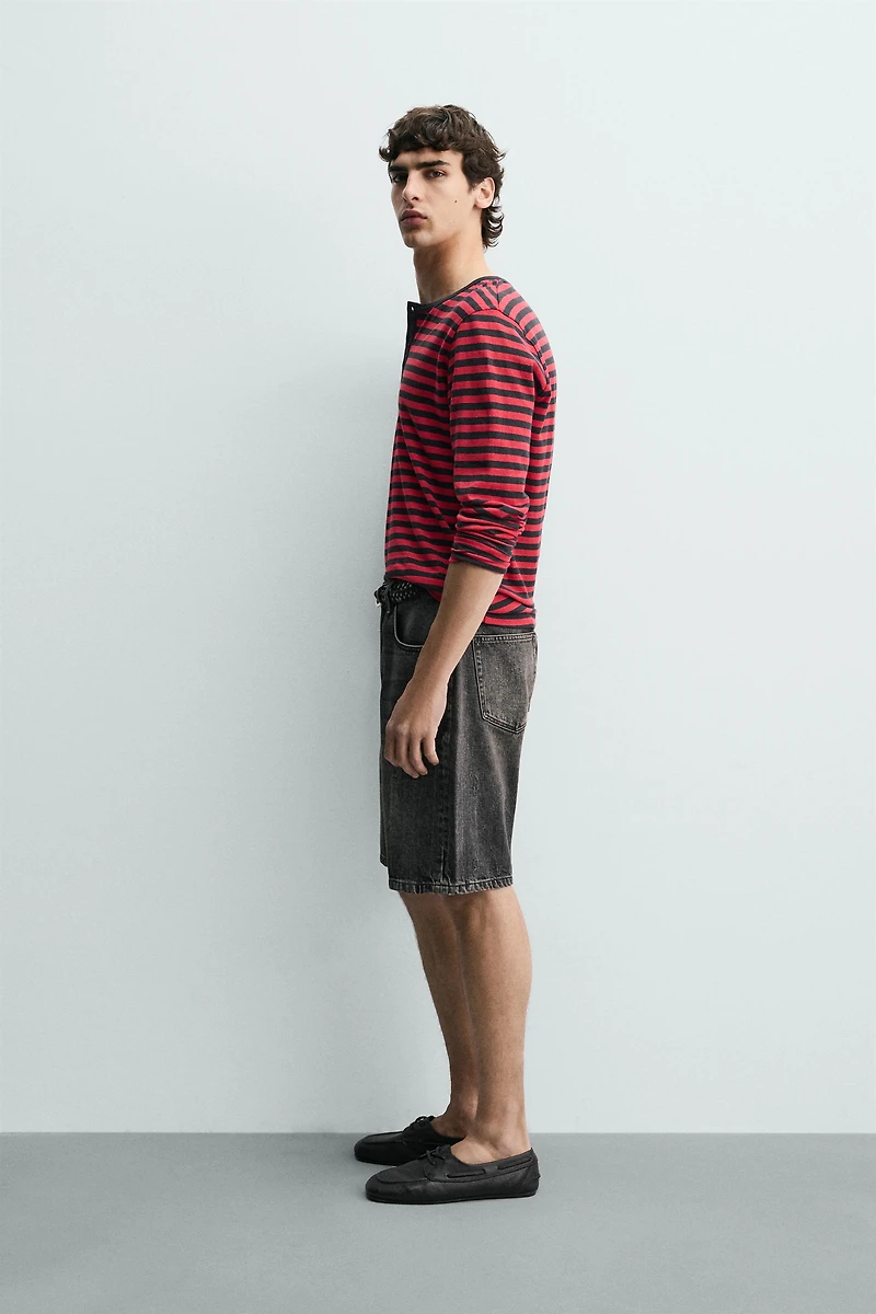 BERMUDA EN JEAN RELAXED FIT