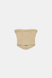 RUFFLED CORSET TOP