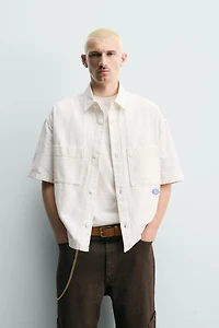WASHED PRINT RELAXED FIT SHIRT