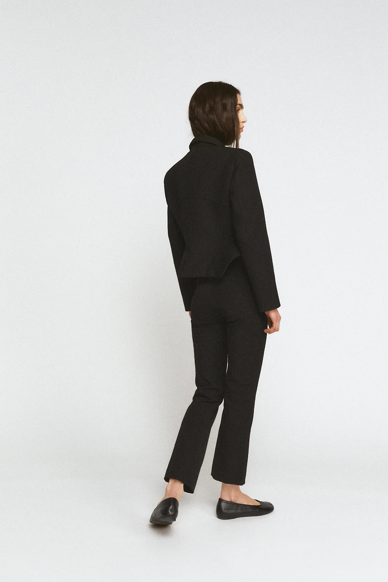 CROPPED TOPSTITCHED BLAZER ZW COLLECTION