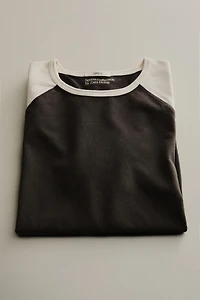 T-SHIRT EN COTON DEUX TONS