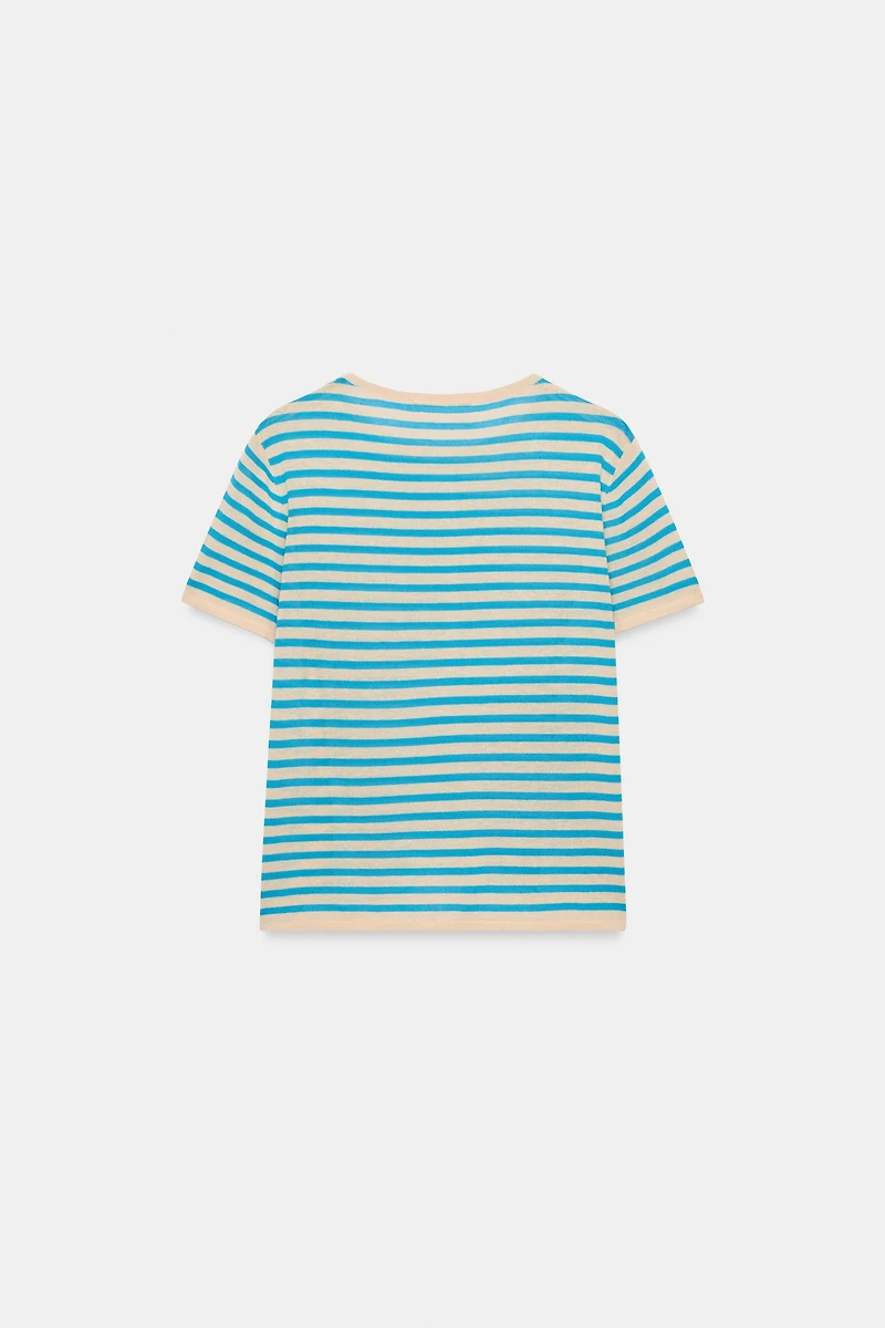 STRIPED KNIT TOP