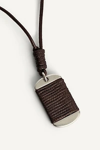 COMBINED METAL PLATE NECKLACE
