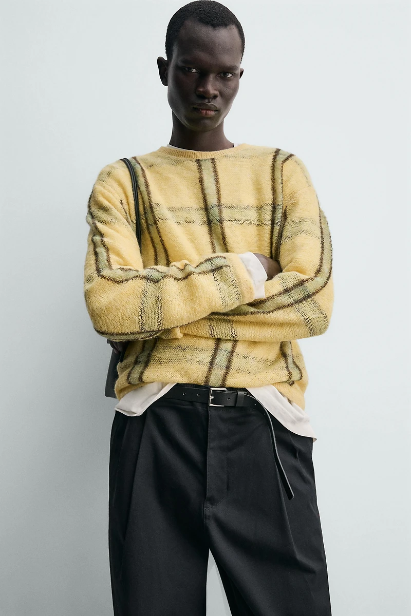 PULL EN JACQUARD RELAXED FIT À RAYURES