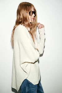 KNIT CAPE JUMPER
