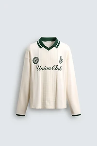 POLO JACQUARD BRODÉ FOOTBALL RÉTRO