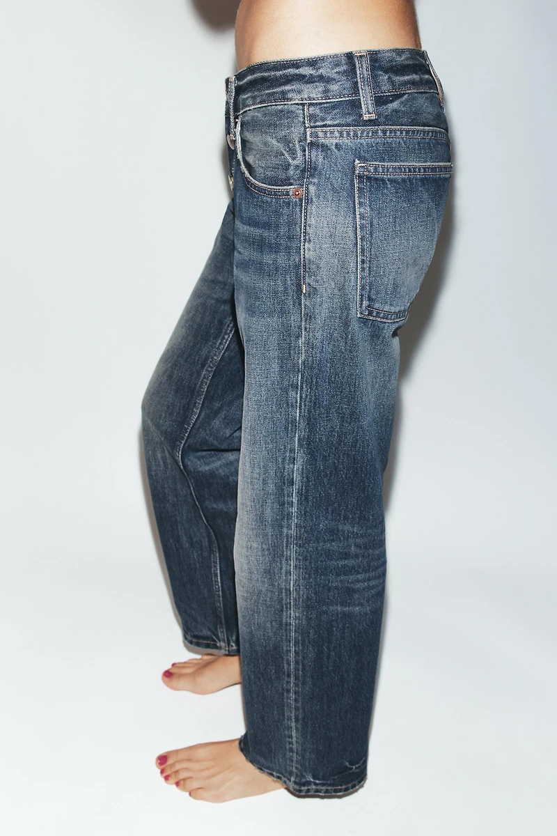 TRF LOW RISE STRAIGHT JEANS