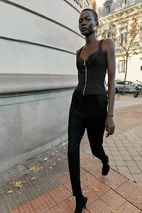 TOP STYLE CORSET À ZIP