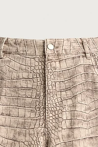 ANIMAL PRINT RELAXED FIT PANTS