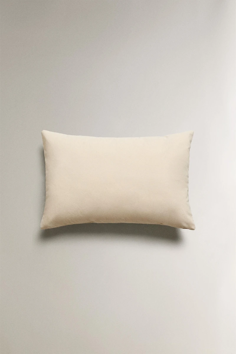 EMBROIDERED THROW PILLOW COVER
