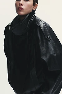 FAUX LEATHER JACKET