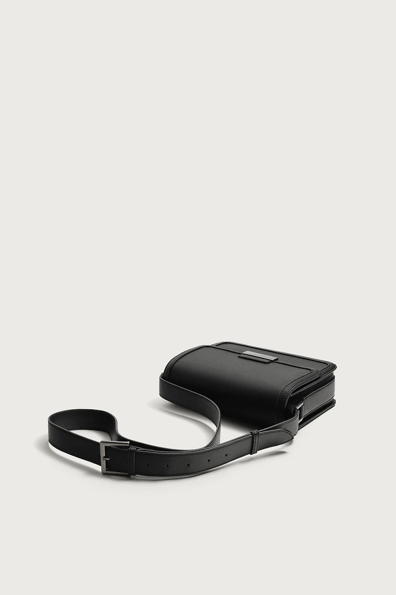 METALLIC DETAIL CROSSBODY BAG