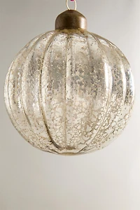 MERCURIZED STRIPED CHRISTMAS TREE BALL ORNAMENT